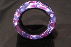 Purple & Blue Swirls Acrylic Bracelet